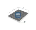Filtr vzduchu v interiru UFI ‐ UFI 54.263.00