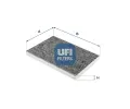 Filtr vzduchu v interiru UFI ‐ UFI 54.268.00