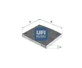 Filtr vzduchu v interiru UFI ‐ UFI 54.271.00