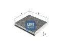 Filtr vzduchu v interiru UFI ‐ UFI 54.282.00