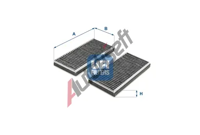 UFI Filtr vzduchu v interiru UFI 54.283.00, 54.283.00