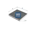 Filtr vzduchu v interiru UFI ‐ UFI 54.288.00