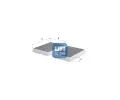 Filtr vzduchu v interiru UFI ‐ UFI 54.370.00