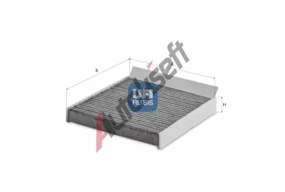 UFI Filtr vzduchu v interiru UFI 54.475.00, 54.475.00