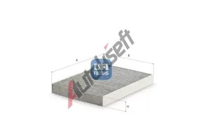 UFI Filtr vzduchu v interiéru UFI 54.516.00, 54.516.00 UFI Filtr vzduchu v interiéru UFI 54.516.00, 54.516.00