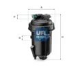 UFI Palivov filtr ‐ UFI 55.163.00
