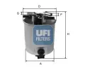 Palivov filtr UFI ‐ UFI 55.393.00