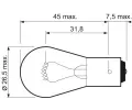 VALEO rovka P21W 12V 21W BA15s Essential VA 032101, 032101