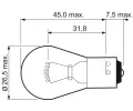 VALEO rovka PY21W 12V 21W BAU15s Essential VA 032103, 032103