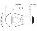 VALEO rovka P21/4W 12V 21/4W BAZ15d Essential VA 032105, 032105