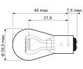 VALEO rovka P21/5W 12V 21/5W BAY15d Essential VA 032107, 032107