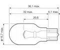 VALEO rovka W16W 12V 16W W2.1x9.5d Essential VA 032215, 032215