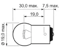 VALEO rovka R5W 12V 5W BA15s Essential VA 032219, 032219