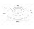 VALEO Brzdov kotou - 252 mm VA 186146, 186146