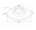 VALEO Brzdov� kotou� - 228 mm VA 186151, 186151