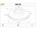 VALEO Brzdov kotou - 257 mm ‐ VA 186153