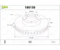 Brzdov kotou VALEO ‐ VA 186159