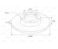 VALEO Brzdov� kotou� - 262 mm VA 186176, 186176