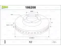 VALEO Brzdov kotou - 259 mm ‐ VA 186208