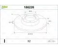 Brzdov� kotou�&nbsp;VALEO&nbsp;&dash;&nbsp;VA 186226