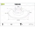 Brzdov� kotou�&nbsp;VALEO&nbsp;&dash;&nbsp;VA 186249