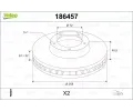 VALEO Brzdov kotou - 258 mm ‐ VA 186457