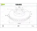 Brzdov� kotou�&nbsp;VALEO&nbsp;&dash;&nbsp;VA 186485