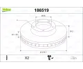 Brzdov� kotou�&nbsp;VALEO&nbsp;&dash;&nbsp;VA 186519