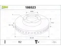 Brzdový kotouč VALEO ‐ VA 186523  Brzdový kotouč VALEO ‐ VA 186523