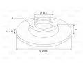 VALEO Brzdov kotou - 240 mm VA 186529, 186529