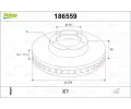 VALEO Brzdov kotou - 276 mm ‐ VA 186559