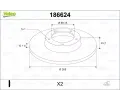 Brzdov� kotou�&nbsp;VALEO&nbsp;&dash;&nbsp;VA 186624