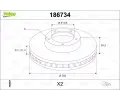 VALEO Brzdov kotou - 280 mm ‐ VA 186734