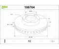 VALEO Brzdov kotou - 260 mm ‐ VA 186764