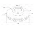 VALEO Brzdov� kotou� - 282 mm VA 186778, 186778