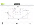 Brzdov� kotou�&nbsp;VALEO&nbsp;&dash;&nbsp;VA 186857