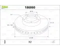 VALEO Brzdov� kotou� - 298 mm&nbsp;&dash;&nbsp;VA 186860