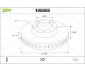 Brzdový kotouč VALEO ‐ VA 186888  Brzdový kotouč VALEO ‐ VA 186888