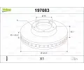 Brzdov kotou VALEO ‐ VA 197083