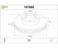 VALEO Brzdov� kotou� - 256 mm&nbsp;&dash;&nbsp;VA 197088