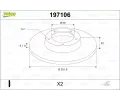VALEO Brzdov� kotou� - 292 mm&nbsp;&dash;&nbsp;VA 197106
