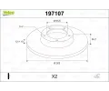 VALEO Brzdov� kotou� - 302 mm&nbsp;&dash;&nbsp;VA 197107