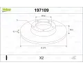 Brzdov� kotou�&nbsp;VALEO&nbsp;&dash;&nbsp;VA 197109