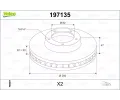 Brzdov� kotou�&nbsp;VALEO&nbsp;&dash;&nbsp;VA 197135