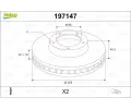 Brzdov� kotou�&nbsp;VALEO&nbsp;&dash;&nbsp;VA 197147
