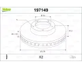 Brzdov� kotou�&nbsp;VALEO&nbsp;&dash;&nbsp;VA 197149