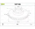 VALEO Brzdov kotou - 312 mm ‐ VA 197159