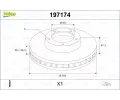 Brzdov kotou VALEO ‐ VA 197174