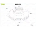 VALEO Brzdov kotou - 348 mm ‐ VA 197178