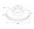 VALEO Brzdov kotou - 283 mm VA 197245, 197245